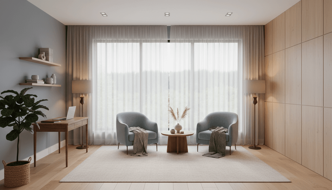 Welcoming counseling office environment at Solid Ground Counseling